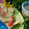 もりあん農園's cooksnap of when they made 朝食に♪きゅうりとトマトのカレートースト.