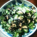 空遥☆ましゃlove's cooksnap of when they made 簡単！ひじきときゅうりの酢の物.