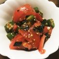 めぐもちゃん☆'s cooksnap of when they made ヘルシー☆トマトとオクラの和風サラダ.