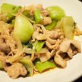 Shimarito's cooksnap of when they made 簡単！豚コマ青梗菜の中華炒め.