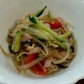 かおり85's cooksnap of when they made レンジで★簡単！節約もやしで中華サラダ.