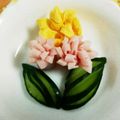 ゆこPIN's cooksnap of when they made ダリアのようなお花ハム.