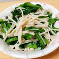 はるっちぃ★'s cooksnap of when they made 麺つゆで簡単！春菊とえのきのお浸し.