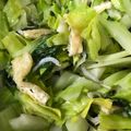 casaloca's cooksnap of when they made キャベツと小松菜とジャコの和え物.