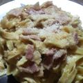 oO霄Oo's cooksnap of when they made 生パスタで作るカルボナーラ.