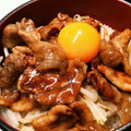 0shake00's cooksnap of when they made ガツンと豚丼十勝風！卵乗せで最強.