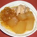 michiwata's cooksnap of when they made 冬瓜と鶏つくねのスープ？な煮物.