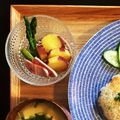 15947's cooksnap of when they made さつま芋アスパラベーコンのレモン醤油炒め.