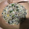 紅の空's cooksnap of when they made アレルギー対応の昼食、豚ニラチャーハン.