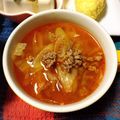 これちゃんまん's cooksnap of when they made ひき肉とキムチのスープ～簡単キムチスープ.