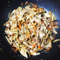 しぽたく's cooksnap of when they made 分量簡単☆豚バラとごぼうの甘辛炒め.