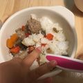 パフェうさこ♪'s cooksnap of when they made 肉だんごと野菜のうま煮(幼児食).