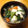 67ice's cooksnap of when they made ほうれん草と鶏肉のくず煮.