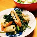 ハチワレねこ's cooksnap of when they made アシタバと焼きちくわのごま味噌炒め.