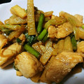 ゆかちん☆De's cooksnap of when they made 鶏と長いもとにんにく芽炒め.
