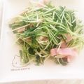 」りふ's cooksnap of when they made ❁水菜ベーコンマヨ合え❁.