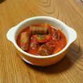 msft5632's cooksnap of when they made ジョンソンヴィルとごぼうのトマト煮.