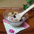クックI7I5L1☆'s cooksnap of when they made 米麹甘酒で♬シリアルぜんざい.
