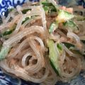 kazukobachan's cooksnap of when they made 春雨めんたいサラダ.