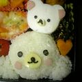 魅虍☆'s cooksnap of when they made コリラックマ　キャラ弁　おかず♪　.