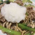 はちかづきちゃん's cooksnap of when they made ランチ＊豚肉と小松菜、舞茸の和風パスタ.
