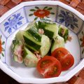 のば☀のば's cooksnap of when they made 簡単すぎる♪１分できゅうり＆ツナのサラダ.