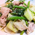 ♪ルンルン♪♪'s cooksnap of when they made 豚肉と菜の花のマヨネーズ炒め.
