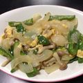 あゆ♡0831's cooksnap of when they made だしの素で簡単！ピーマンとなめこの卵炒め.