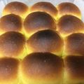 まゆななっち's cooksnap of when they made 【牛乳・卵不使用】かぼちゃちぎりパン.