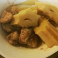 gonchan548's cooksnap of when they made 大根の煮物⭐️ちくわぶ入り.