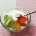 おはなすき's cooksnap of when they made フルーツヨーグルト 10分.
