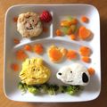 chisato♪♪'s cooksnap of when they made 一歳の誕生日 スヌーピープレート.