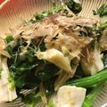 もくちゃん's cooksnap of when they made 菜の花のからし和え鶏皮入り.