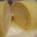 kazupato's cooksnap of when they made 和栗のスフレロールケーキ♪.