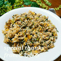 ともみろ's cooksnap of when they made 小松菜と挽肉のオイスターソース炒飯.