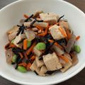 うぱ子☆'s cooksnap of when they made 高野豆腐とひじきコンニャク.