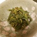 M＆m♪'s cooksnap of when they made 1分で1品！わらびのおひたし.