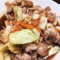 みんつ07's cooksnap of when they made 豚肩肉で酢豚風野菜炒め.