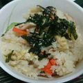プン子ちゃん's cooksnap of when they made 鶏肉ナシ☆でも大満足の炊き込みご飯.