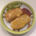 ラクラクダ's cooksnap of when they made ふんわり春巻きピカタ＊.
