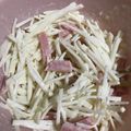 ココキキララ's cooksnap of when they made 後片付けも楽ちん★大根とハムのサラダ♪.