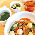 ささなお's cooksnap of when they made りんごときゅうりとわかめの酢の物.