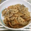 ◆あゆな◆'s cooksnap of when they made レンコンとコンニャクのピリ辛炒め.