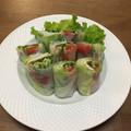ろこちゃん0728's cooksnap of when they made 生春巻き 簡単 生ハム 具材 巻き方.