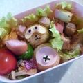 miiiko♡'s cooksnap of when they made 簡単！キャラ弁　たぬきおいなりさん弁当.