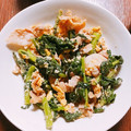 かまめ♪'s cooksnap of when they made 大根の葉とたまごのオイスター炒め♡.