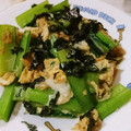 nachichoco's cooksnap of when they made 小松菜とじゃこと卵のめんつゆ和え.
