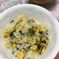 えみりん☺︎'s cooksnap of when they made たまごとじゃこの入った高菜チャーハン♡.