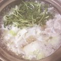 wnemu801's cooksnap of when they made 豆腐とクレソンの豚しゃぶ鍋.