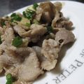 ちばたま's cooksnap of when they made 節約レシピ　❀豚こまのガーリック炒め❀.
